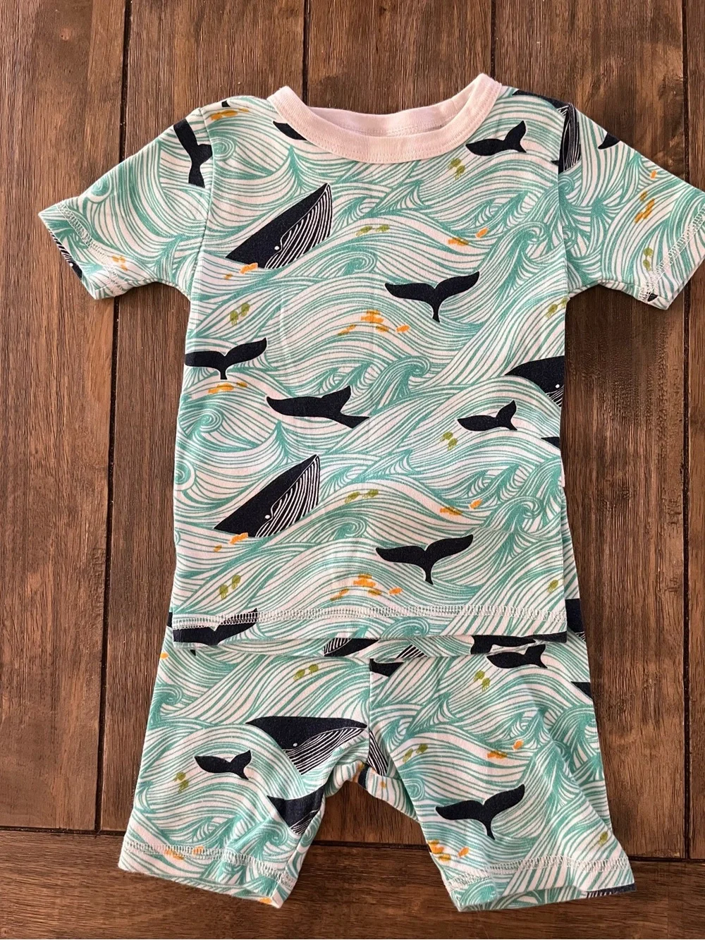 Tea Collection Whale Print Toddler Pajama